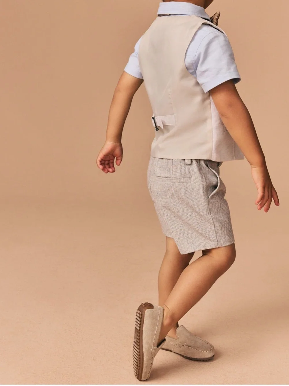 Next button up shirt with vest and shorts set
